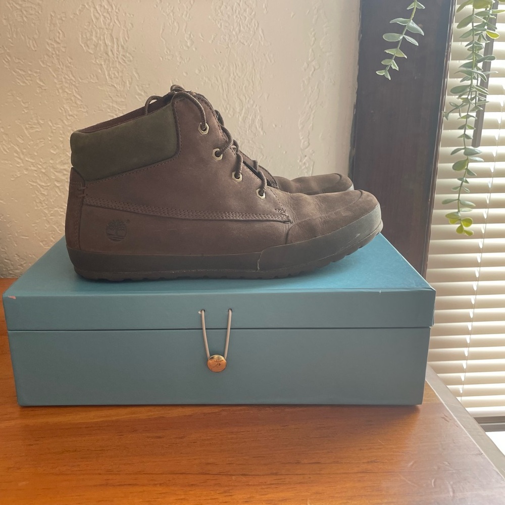 Timberland Men's Brown High-Top Shoes